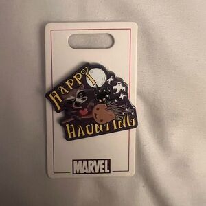 Disney Marvel Happy Haunting Pin with Rocket Raccoon.